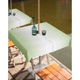 thumbnail image 2 of Fsddascl Dark Sea Green Ombre Outdoor Tablecloth - 60x60 Inch Square Dining Table Cover, Modern Gradient Abstract Art Waterproof Outdoor Table Cloth with Umbrella Hole & Zipper for Picnic/Patio, 2 of 7