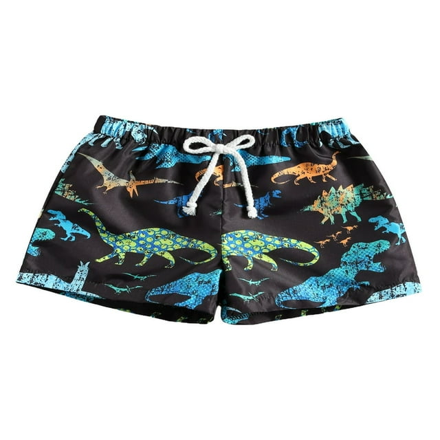 PENGXIANG Short Garçon Imprimé Dessin Animé Style Vacances Shorts Élastiques
