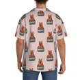 thumbnail image 3 of Susaid German Shepherd Dog Print Men's Polo Shirts Button Down Short Sleeve Casual Summer Beach Vintage Shirts for Men-Medium, 3 of 5