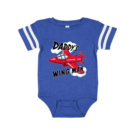 

Inktastic Daddys Wingman for fathers day Gift Baby Boy or Baby Girl Bodysuit
