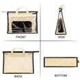thumbnail image 4 of 8 Pcs Dust Bags Clear Purse Storage Organizer for Closet Small to Extra Free Zipper Bag, 4 of 6
