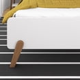 thumbnail image 6 of Max & Lily Mid-Century Modern Queen Platform Bed for Kids, Solid Wood, White/Pecan, 6 of 8