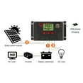 thumbnail image 3 of Controlador de carga solar de 100A con puertos USB duales, compatible con 12V/24V y pantalla LCD, ideal para baterías de plomo-ácido, litio ternario y fosfato de hierro y litio., 3 of 6