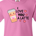 thumbnail image 4 of Inktastic I Love You a Latte with Coffee Cup Youth T-Shirt, 4 of 5