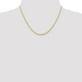 thumbnail image 2 of Leslie's Real 10kt Yellow Gold 2mm Diamond-Cut Lightweight Rope Chain; 18 inch; for Adults and Teens; for Women and Men, 2 of 5