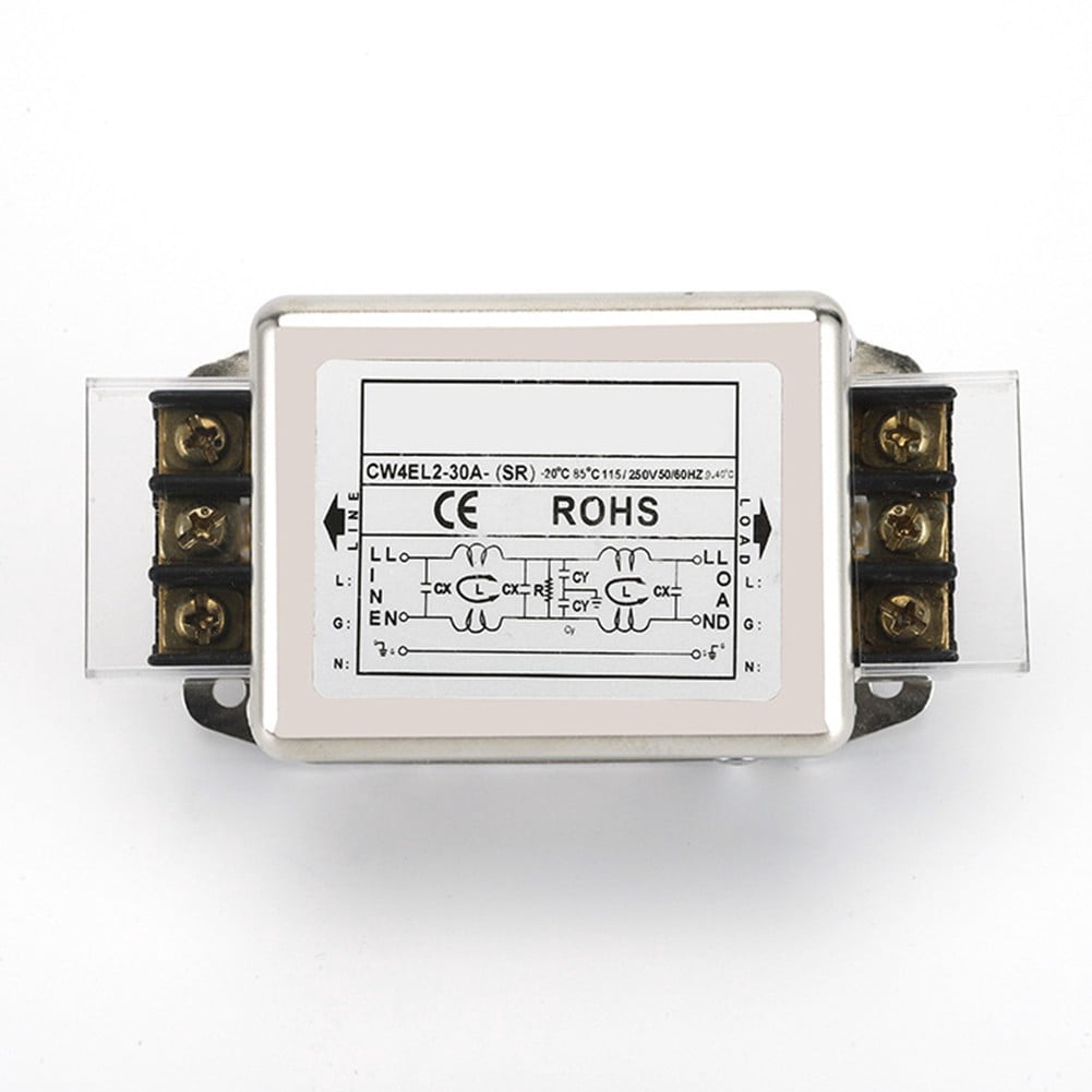 220V Bipolar Terminal Block For Emi Purification Power Filter Cw4L2- 30A No