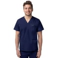 thumbnail image 1 of Sivvan Unisex V-Neck 3 Pocket Scrub Top (Available in 15 Colors), 1 of 7