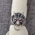 thumbnail image 2 of Wolf Head Ring Animal Inspired Fashion Statement Jewelry for Men and Women Unique Design Alloy Ring Fashion Jewelry, 2 of 6