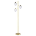 thumbnail image 6 of Pemberly Row 3-Light Metal & Glass Trio Tree Floor Lamp in Gold/White, 6 of 6