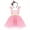 Pink - Short Dress, variant on IBTOM CASTLE Girls' Polka Dots Princess Party Cosplay Pageant Fancy Costume Tutu Birthday Dress up with Ears Headband 2-3 Years Pink - Short Dress