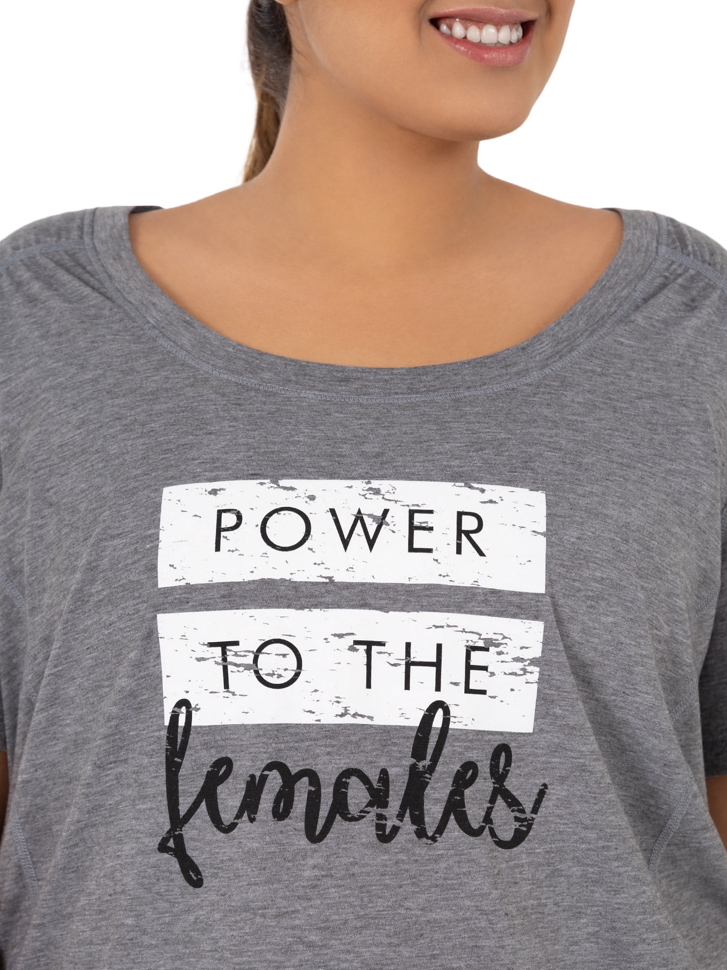 Terra Sky Women's Plus Size Scoop Neck Graphic Tee