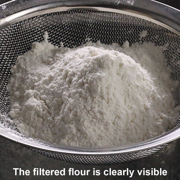 Passoire à Mailles Fines pour Cuisine Tamis Alimentaire en Acier Inoxydable Passoire à Thé Manche Long Tamis Alimentaire Tamis à Farine Outil de Cuisson, 10cm