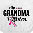 thumbnail image 4 of Inktastic Breast Cancer Awareness My Grandma is a Fighter Boys or Girls Baby Bib, 4 of 4