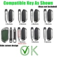 thumbnail image 3 of Key Fob Cover Compatible with Kia Sportage 2025-2026 Telluride K4 K5 Carnival Sorento EV5 EV6 EV9 Keychain Case Holder Protector,Keychain-A-Black, 3 of 8