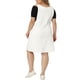 thumbnail image 4 of GRACE & GRANDEUR Vestido de mezclilla midi sin mangas para mujer de talla grande con bolsillos 3X blanco, 4 of 8
