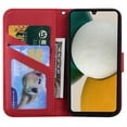 thumbnail image 6 of SaniMore for Samsung Galaxy A15 Case, PU Leather Flip Folio Cover with Stand, Card Slots, [Lovely Pet Magnetic Clasp] Full Protetcion Shockproof TPU Wallet Shell for Samsung A15, Red, 6 of 10