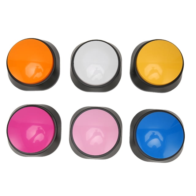 Record Talking Buttons, Facilitate Communication Training Dog Voice Recording Buttons 6Pcs 30 Seconds Recordable for Pets