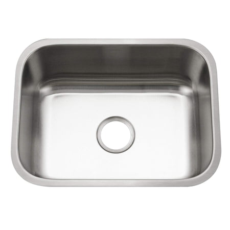 Houzer STS-1300-1 23-1/4 x 17-1/2 Stainless Steel Undermount Kitchen Sink