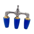 thumbnail image 3 of Colaxi 360 Rotating Nozzle Triple Nozzle Pressure Washer 1/4" Quick Connector Replaces Spray Tip for Car Wash Window Blue, 3 of 8