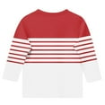 thumbnail image 6 of Delliss Girl's Summer Casual Loose Striped Print 3/4 Sleeve Crew Neck Fashion Top Red 11 Years, 6 of 6