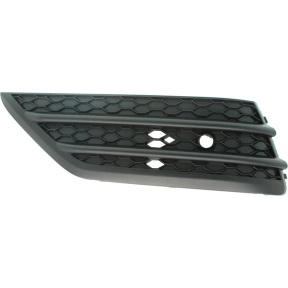 Bumper Grille Compatible With 2016-2018 Honda Pilot Front, Left Driver Side, Outer Textured Black