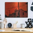 thumbnail image 6 of Luxe Metal Art 'Red Sky 01' by Giuseppe Cristiano, Metal Wall Art, 16"x12", 6 of 9