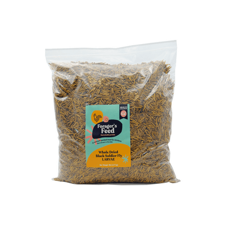 UPC: 0850039656019 | Whole Dried Black Soldier Fly Larvae Bag (BSFL) 5 Lbs.