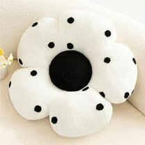 Flower Pillow, Soft Daisy Shaped Throw Pillows with Faux Rabbit Fur for Home Decorative,Cute Flower Throw Pillow Cushion for Bed Sofa Couch