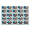 thumbnail image 2 of American Flag Cutting Board, Heart with Flag Patriot Pattern Modern American Day Graphic Print, Decorative Tempered Glass Cutting and Serving Board, Large Size, White Red, by Ambesonne, 2 of 5