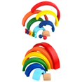 thumbnail image 1 of Rainbow Stacker Puzzle de Bloques para 3 4 5 + íris, 1 of 9