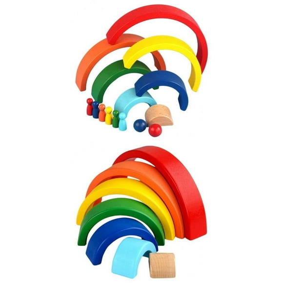 Rainbow Stacker Puzzle de Bloques para 3 4 5 + íris