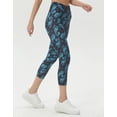 thumbnail image 2 of Brythos Women's Cropped Leggings - Art Splatter Print Cropped Trousers,Multicolor,M, 2 of 5