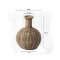 thumbnail image 2 of Natural Hand Woven Rattan Vase For Dried Flowers Boho Decorative Woven Vase For Living Room Dining Table Coffee Table Mantel Indoor Home Decor, 2 of 9