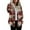 Wine, variant on Women's Fashionable Casual Zippered Hooded Sweatshirt Jacket with Christmas Print and Drawstring, Furry Plush for Winter,Dark Blue,M