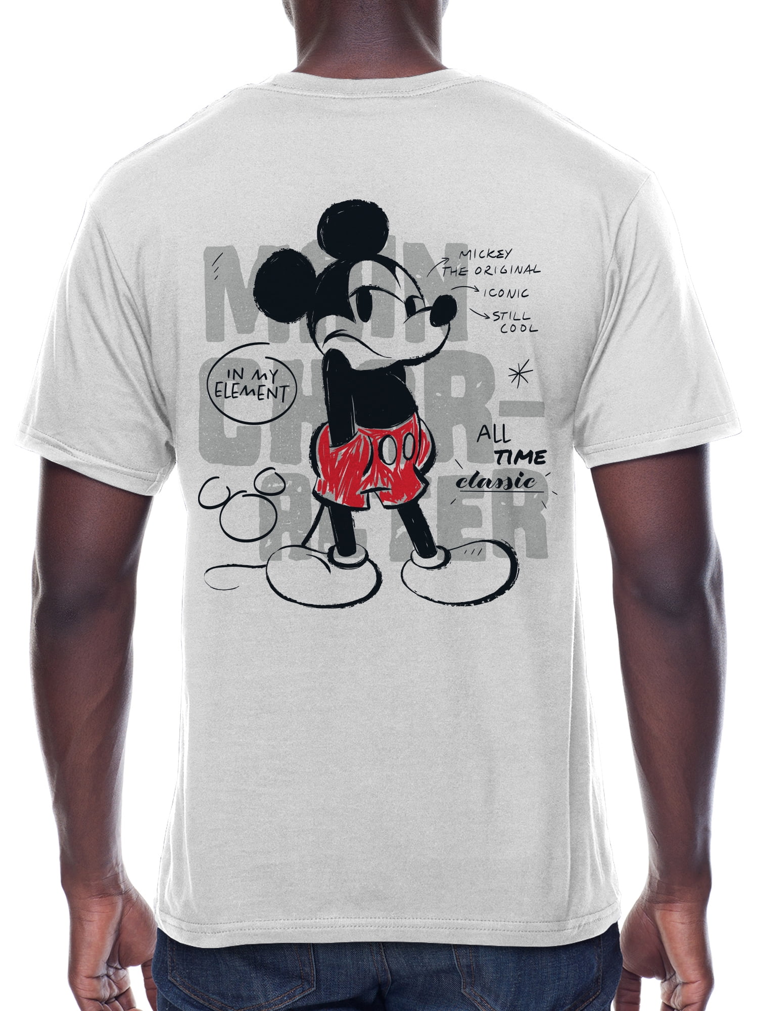Disney, Mens Graphic Tee, Mickey Serious Look, Sizes S-3XL