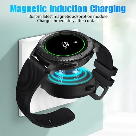 MHAWBL-Portable Galaxy Watch 8 7 Charger USB Wireless car Charger Keychain for Samsung Watch 8 7 Ultra 6 5 Pro 4 Classic 3 Active 2 Accessories (2 Pack)