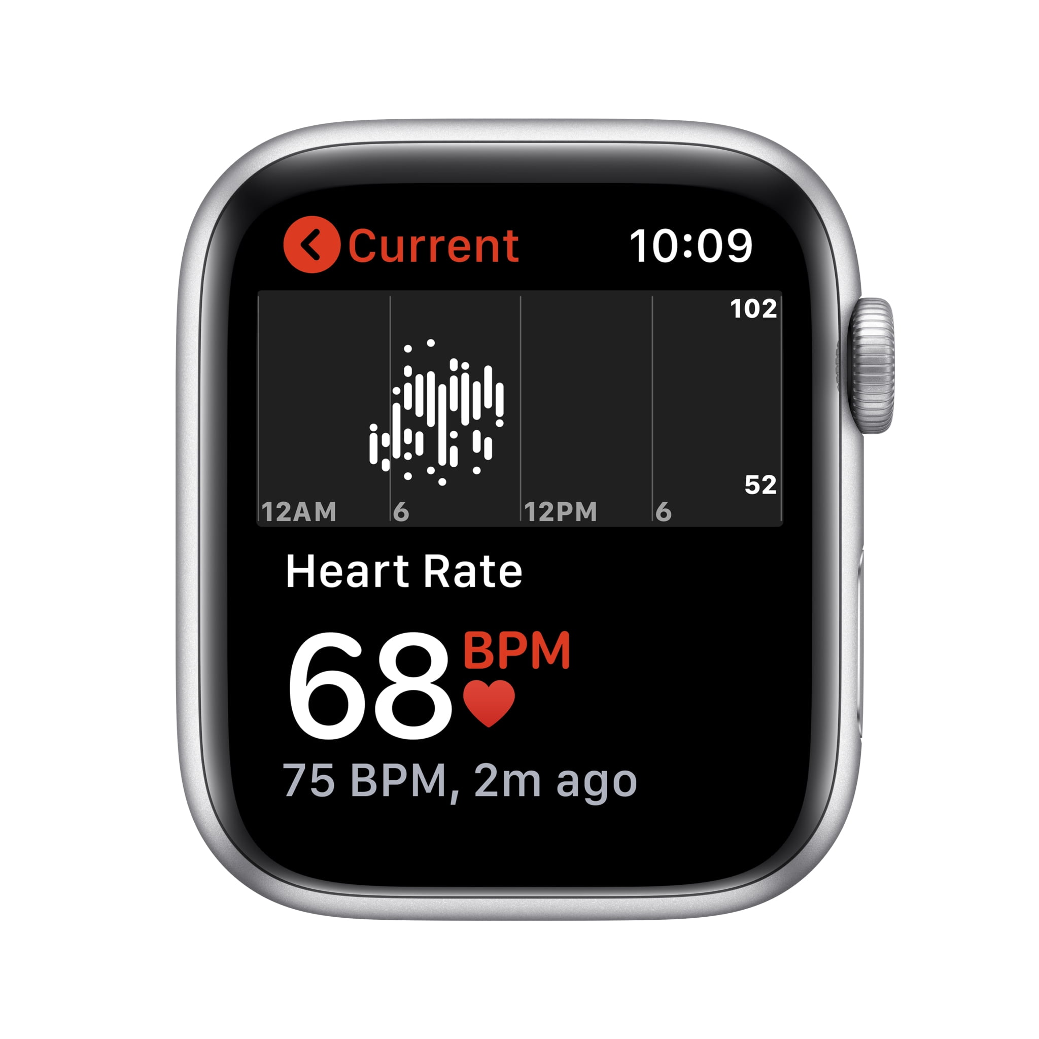 Apple Watch SE (GPS) 44mm Silver Aluminum Case with Pure Platinum/White Nike Sport Band
