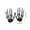 Black, variant on Halloween Skeleton Hands Decorations, 2 Pack Plastic Skeleton Hand Prop for Spooky House, Spooky Bone Decorations for Halloween Party, Scary Skeleton Claws for Indoor Outdoor Holiday Decor