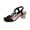 Black, variant on Women Clear Heel Sandals Ankle Strap Buckle Shoes For Party Wedding Office Daily Casual Special Occasions