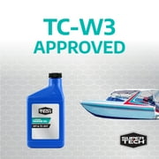 (6 pack) Super Tech TC-W3 Outboard 2 Cycle Engine Oil, 16 fl oz Bottle