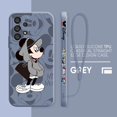 thumbnail image 3 of Disney Mickey Minnie Mouse Phone Case For Samsung A73 A53 A33 A52 A32 A71 A51 A21S A03S A50 A30 5G Liquid Left Rope Funda, 3 of 5