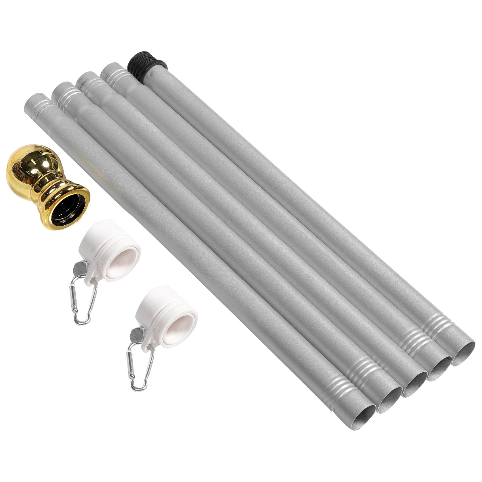 LULULION Flagpole Decorations Flag Pole Metal 1Pcs