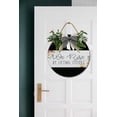 thumbnail image 3 of We Rise By Lifting Others Door Sign Home Decor Round Wood Wreaths Wall Hanging Sign Farmhouse Porch Sign Front Door Decoration for Housewarming Gift All Seasons Holiday,11In, 3 of 5