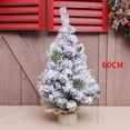thumbnail image 1 of Árbol de Navidad con nieve flocada, decoración navideña, decoración para el hogar, ventana, escritorio, mostrador, adornos de regalo navideño, 1 of 6