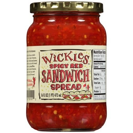 (3 Pack) Wickles Spicy Red Sandwich Spread, 16 fl (Best Foods Sandwich Spread)