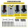 thumbnail image 6 of VEVOR Handrail Arch #1 Fits 1 Step Matte Black, 6 of 10