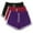 Black, variant on Lenpel Women's Booty Running Shorts 3 Pc Soft Comfy Elastic Waist Drawstring Yoga Lounge Shorts Athletic Workout Shorts