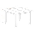 thumbnail image 5 of East West Furniture 9  Pc  counter  height  set-  Square  Table  and  8  counter  height  Chairs, 5 of 6