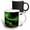 Multicolor, variant on 3drose, Northern Lights over Town and Frozen Disko Bay. Greenland., 11oz Two-tone Red Mug