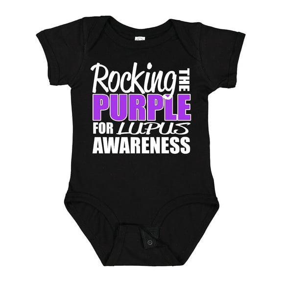 Inktastic Rocking The Purple for Lupus Awareness Boys or Girls Baby Bodysuit